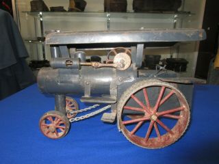 Vintage Early 1900’s Handmade Large Toy Farm Steam Tractor