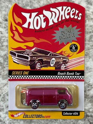 Hot Wheels Redline Rlc Series 1 Beach Bomb Too Pink Adult Collectors Toy Car