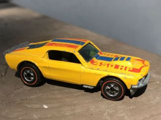 Hot Wheels Redline Flying Colors Yellow Mustang Stocker Red Tougher Blue Tampo