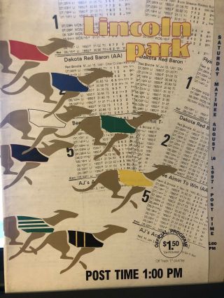 1997 Lincoln Park Greyhound Program