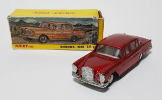 Rare Nicky Dinky Toys No.  186,  Mercedes Benz 220 Se,  - Good.