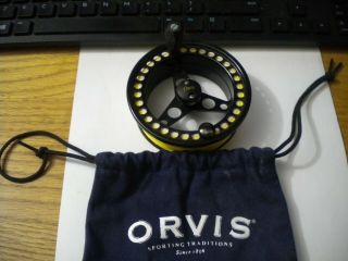 Orvis Battenkill V Large Arbor Fly Reel Spool With Unidentified Line & Leader