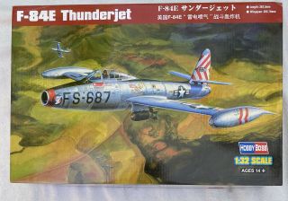 Hobby Boss 1:32 F - 84e Thunderjet Plastic Model Kit 83207 Fighter Bomber Aircraft