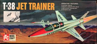 Itc Ideal Toys 1/72 Northrop T - 38 Talon Jet Trainer Usaf Nato Kit 3678 - 98 (1961)