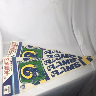 1990s Nfl Los Angeles Rams Pennants Qty 2 By Wincraft
