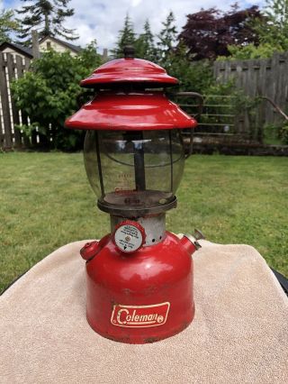 Vintage May 1970 (5/70) Red Coleman 200a Lantern -
