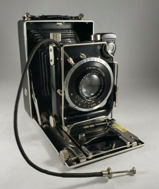 Vintage German F.  Deckel Munchen Compur Bellows Camera Antique Looks