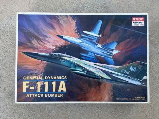 Academy Mini Craft Model Kit General Dynamics F - 111a Attack Bomber 1/48 Scale