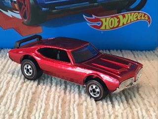 Hot Wheels Redlines 1969 Olds 442 Conversion Red With Black Interior