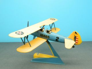 1/48 Built Model Aircraft Vintage Lindberg Stearman Pt - 17 Kaydet Us Army Trainer