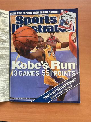 Kobe Bryant Sports Illustrated Cover : " Kobe 