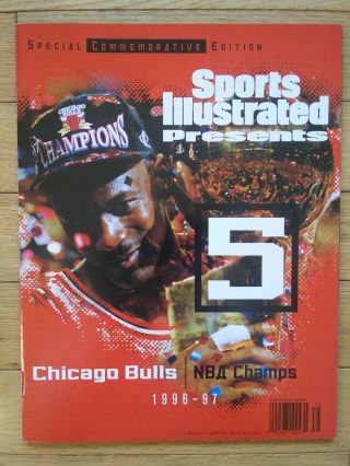 Sports Illustrated Presents 5 Michael Jordan Chicago Bulls Nba Champs 1996 - 1997