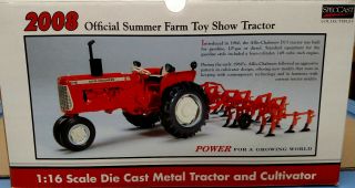 2008 Summer Farm Toy Show Allis Chalmers D15 With 4 - Row Cultivator