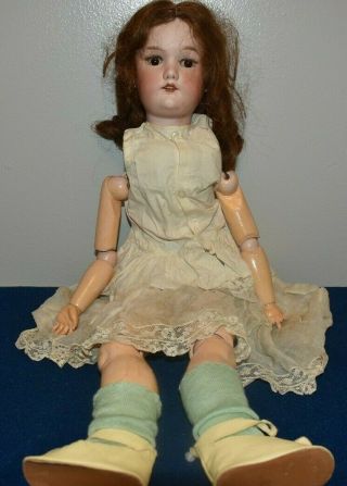 George Borgfeldt,  G.  B.  Bisque Head/composition Body,  23 " Antique German Doll