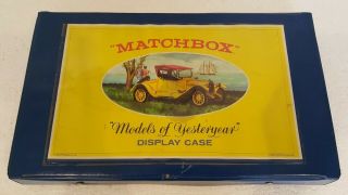 Matchbox Models Of Yesteryear Vinyl Car Carrying Display Case With Cars