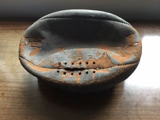 Antique Leather Rugby Ball For Restoration