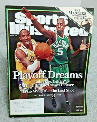 Sports Illustrated April 21,  2008 Kobe Bryant Lakers Garnett Celtics