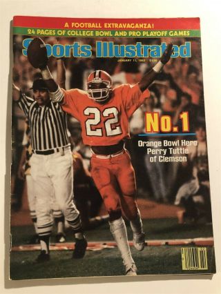 1982 Sports Illustrated Clemson Tigers National Champs Orange Bowl Tuttle N/lab
