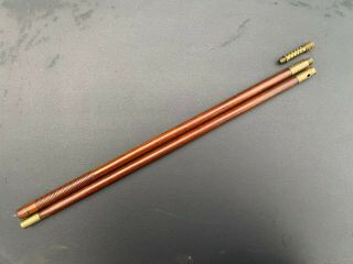 Quality Antique Gun Cleaning Rod - Two Piece & Jag