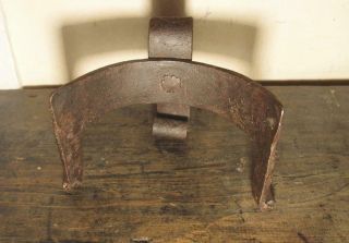 Early 18th Century C Antique Iron Kettle Coal Pusher Old Hearth Fireplace 1700 ' s 3