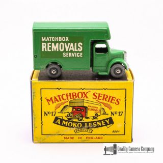 Matchbox Moko Lesney: Bedford Removals Van No.  17 In B2 Box,  1958 A,