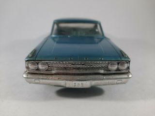 PARTS Vtg 1963 Blue Ford Galaxie Promo Plastic Car 2