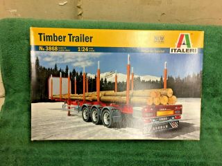 Italeri Timber Trailer Kit 3868 Open Box,  Bag,  Complete