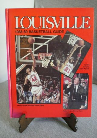 1988 - 1989 Louisville University Cardinals Basketball Media Guide Hardcover