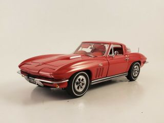 Franklin 1965 Corvette String Ray 396 Cid Coupe " Red / Fiberglass " 1:24