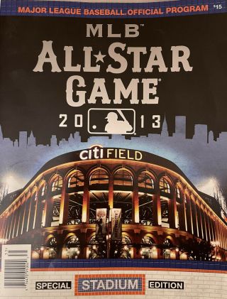 2015 All Star Game.  Official Stadium Program.  Citifield.  Pristine.