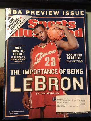 Sports Illustrated Lebron James Oct 2003 Rookie Year