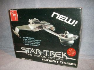 Klingon Cruiser Star Trek The Motion Picture Amt Model Kit Opened Poster Offer