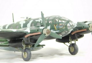 1/72 Italeri - Heinkel He 111 H - 22 & V - 1 - Very Good Built & Painted