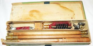Hc - 64 Antique Bridgeport Gun Implement Co.  Shotgun Cleaning Kit
