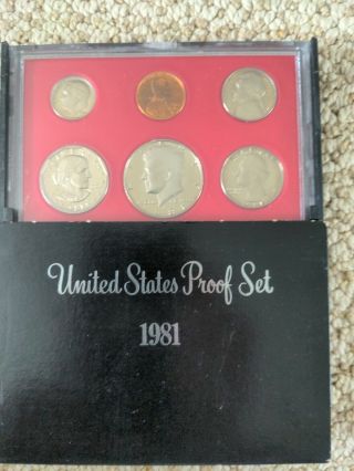 1981 United States Proof Set (bulby Type 2 Looking S)