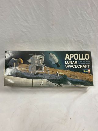 Vtg 1967 Revell Apollo Lunar Spacecraft Model Kit H - 1838:600 1/48 Scale