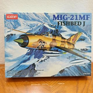 Academy Hobby Model Kit - Mig 21mf Fishbed J Plastic Scale 1/48