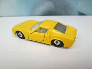 Matchbox/ Lesney 33c Lamborghini Miura Yellow - CREAM Interior - Silver Wheels 3
