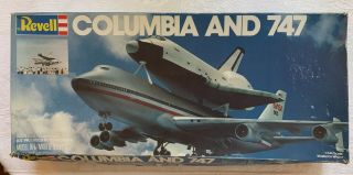 Vintage 1981 Revell 1/144 Model Kit: Columbia Space Shuttle And Boeing 747 4715