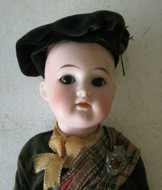 Antique German Bisque Head Doll 12 " Tall Bm42