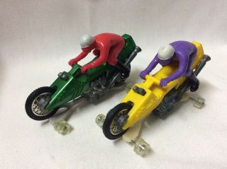 Hot Wheels Rrrumblers Straight Away X 2 With Riders And Track Guides