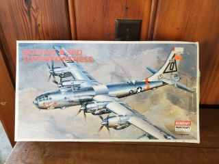 Vintage Plastic Kit 1:72 Academy Boeing B - 50d Superfortress No Decals Or Instruc