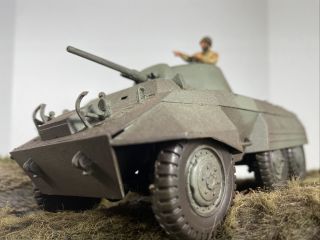 Monogram 1/35 Scale M8 Greyhound Armoured Car Built Model Weathered Paint