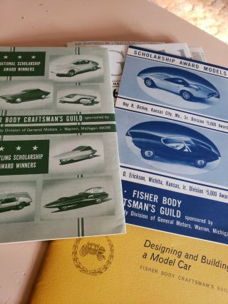 1962 1963 - 64 Designing And Building A Model Car Fisher Body Craftsman 