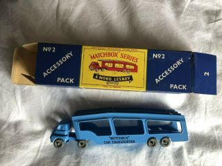 Matchbox Series Moko Lesney Car Transporter Accessory Pack No 2 Boxed