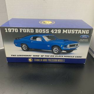 Franklin 1/24th Scale 1970 Mustang Boss 429 - Papers & Box - Very -