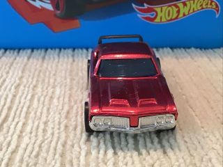 Hot Wheels Redlines 1969 Olds 442 Red with black interior 3