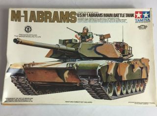 Tamiya M - 1 Abrams Main Battle Tank Model Kit No.  Mm - 224a 1/35th Scale