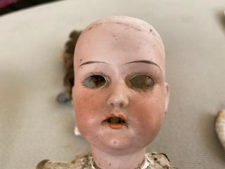 Antique German Bisque Doll Germany Open Mouth Parts Needs Tlc Sleep Eyes