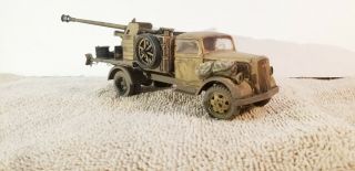 1/35 German Opel Blitz Truck Mounted With 7.  5cm Cannon Ww2 Professionally Built